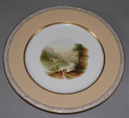 A set of eleven Victorian dessert plates